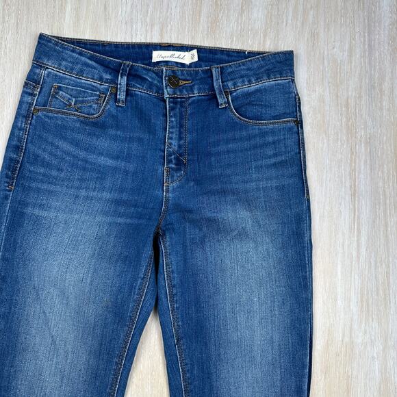 Unpublished Mid Rise Bootcut Raw Ankle 70's Retro Boho Casual Denim Jeans 26 - Picture 2 of 15